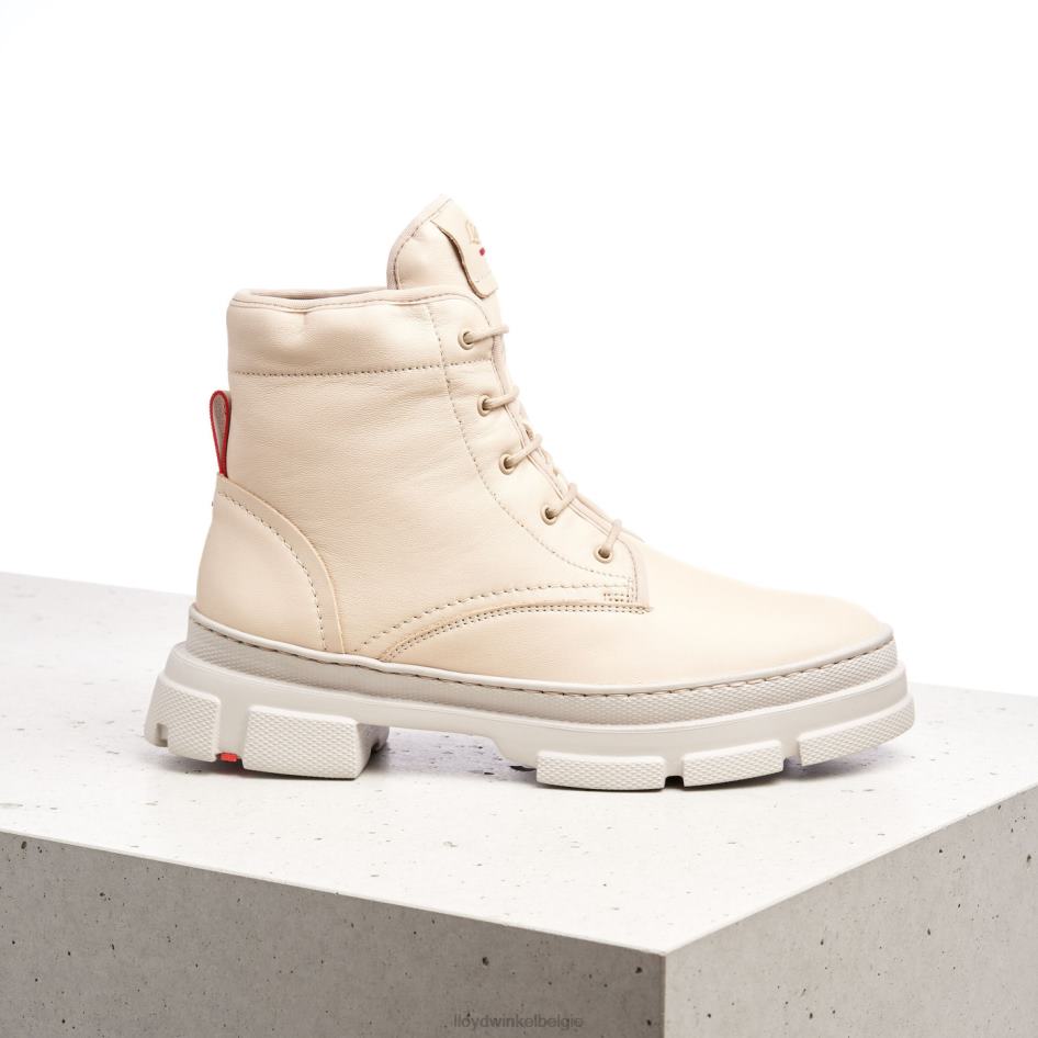 enkellaarsjes van glad leer vrouwen LLOYD beige schoenen ZJ6BL937