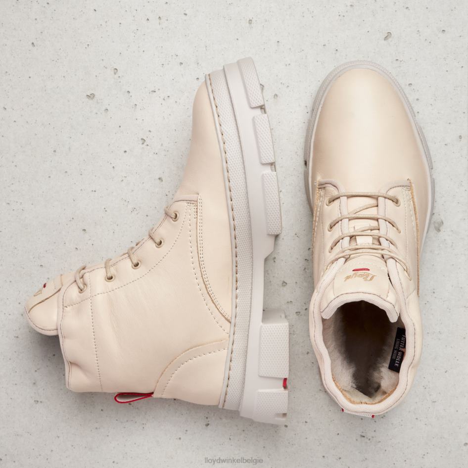 enkellaarsjes van glad leer vrouwen LLOYD beige schoenen ZJ6BL937