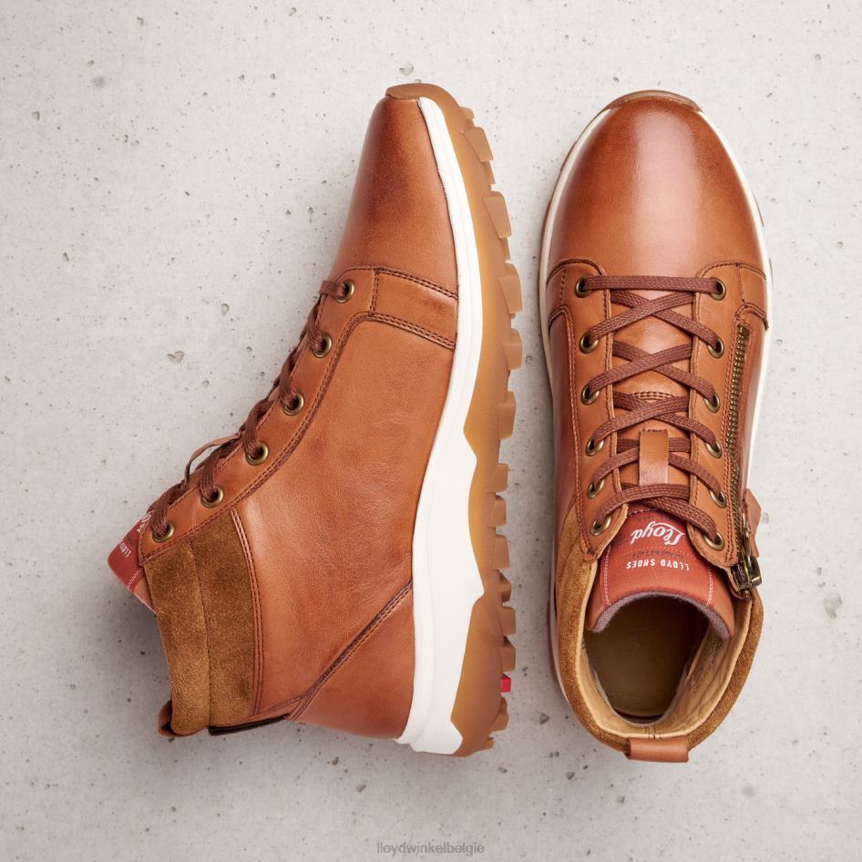 enkellaarsjes van glad leer vrouwen LLOYD bruin schoenen ZJ6BL866