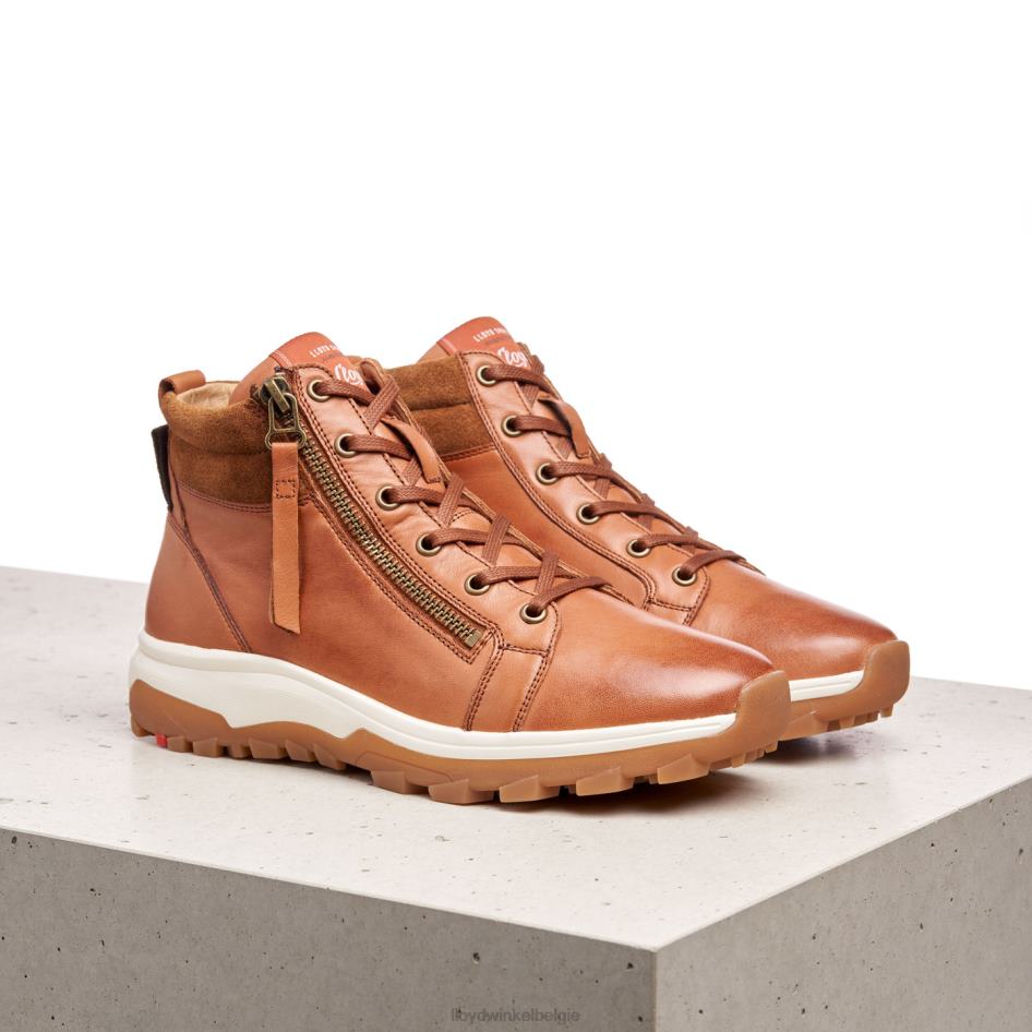 enkellaarsjes van glad leer vrouwen LLOYD bruin schoenen ZJ6BL866