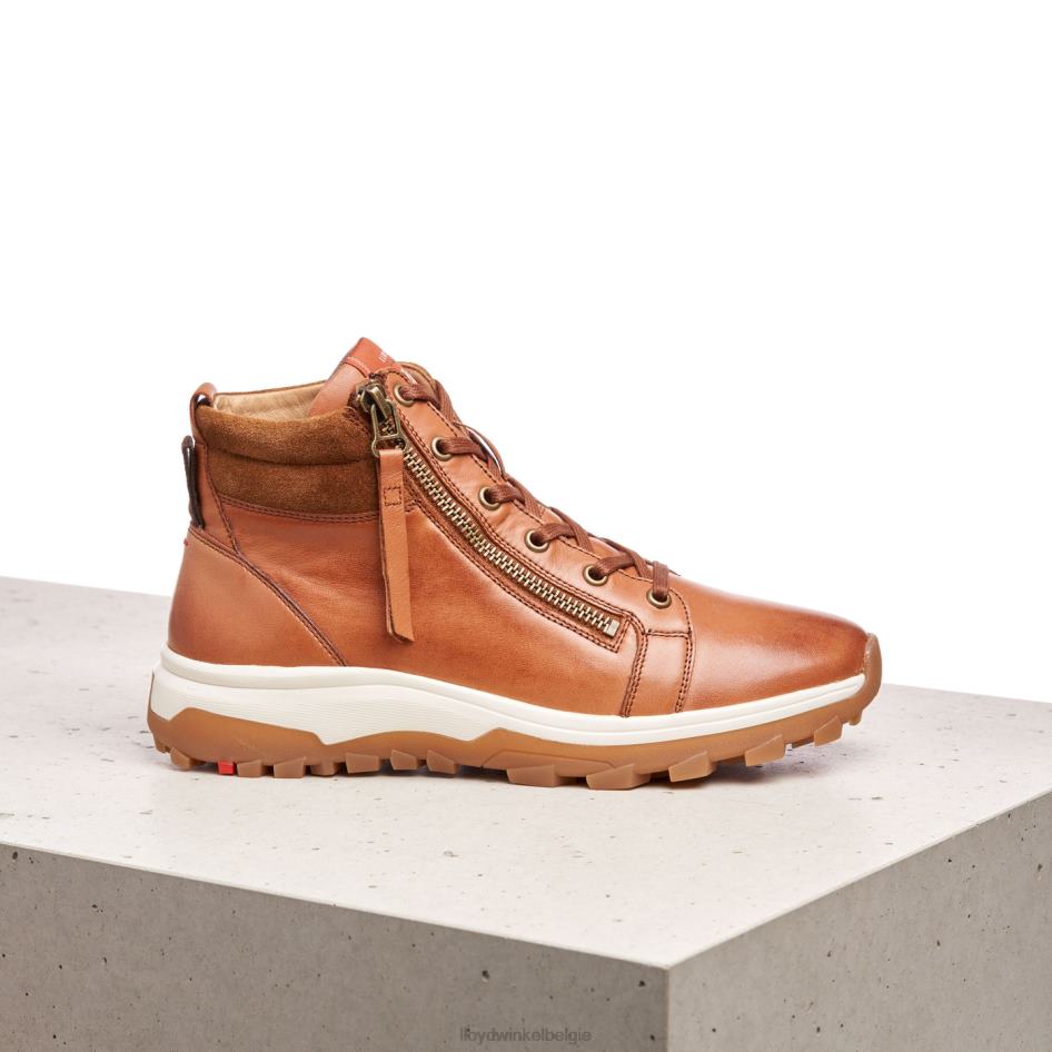 enkellaarsjes van glad leer vrouwen LLOYD bruin schoenen ZJ6BL866