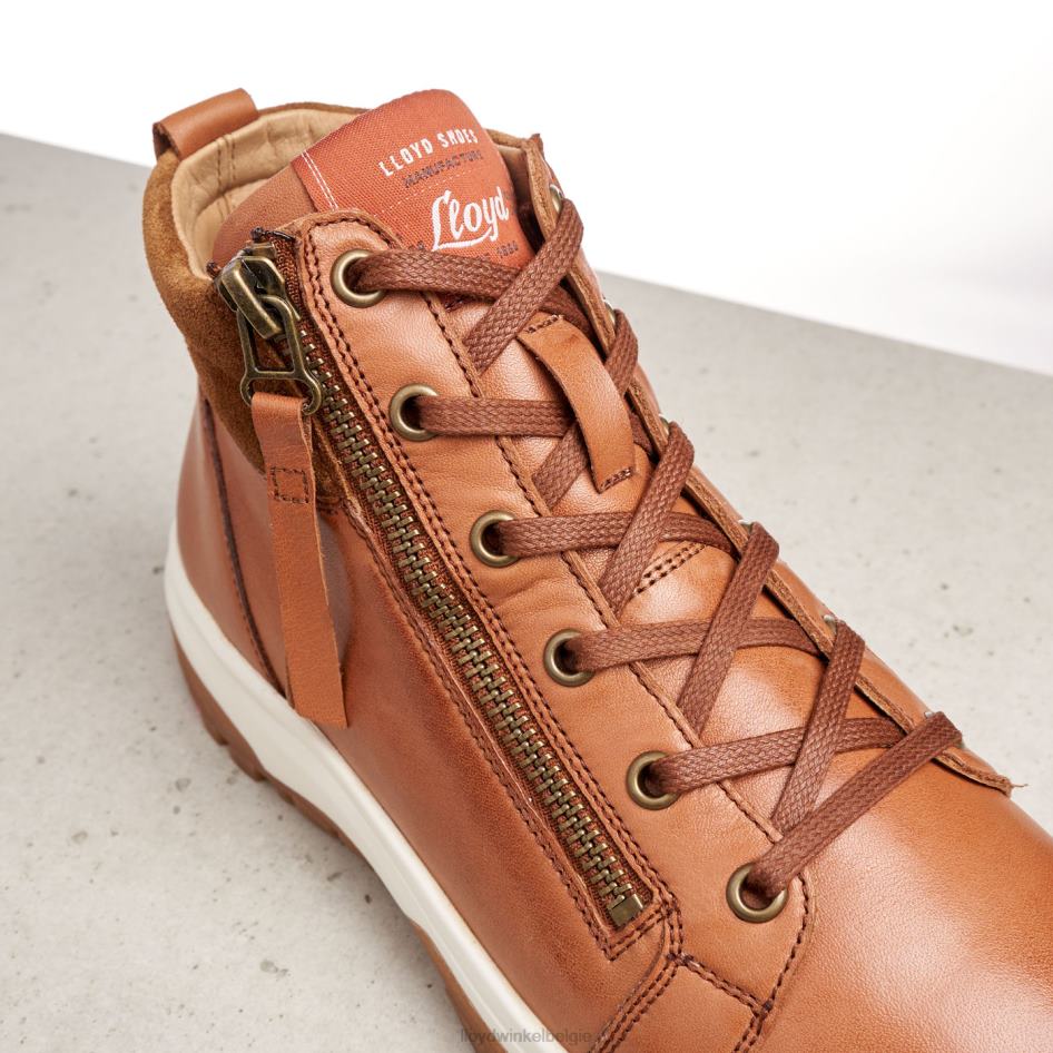 enkellaarsjes van glad leer vrouwen LLOYD bruin schoenen ZJ6BL866