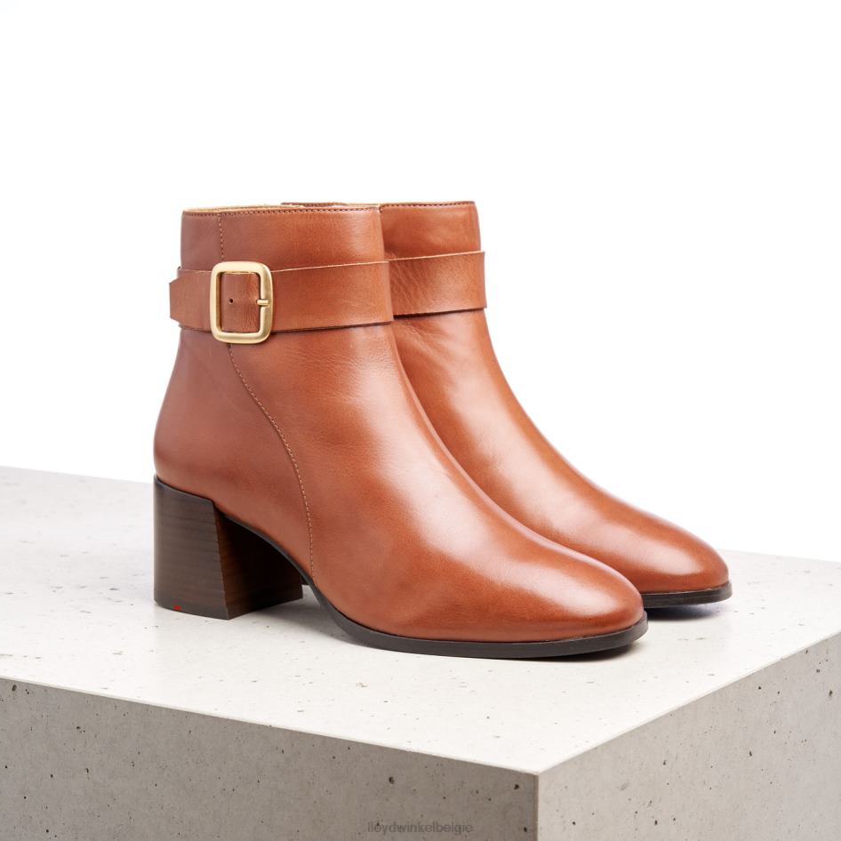 enkellaarsjes van glad leer vrouwen LLOYD bruin schoenen ZJ6BL968