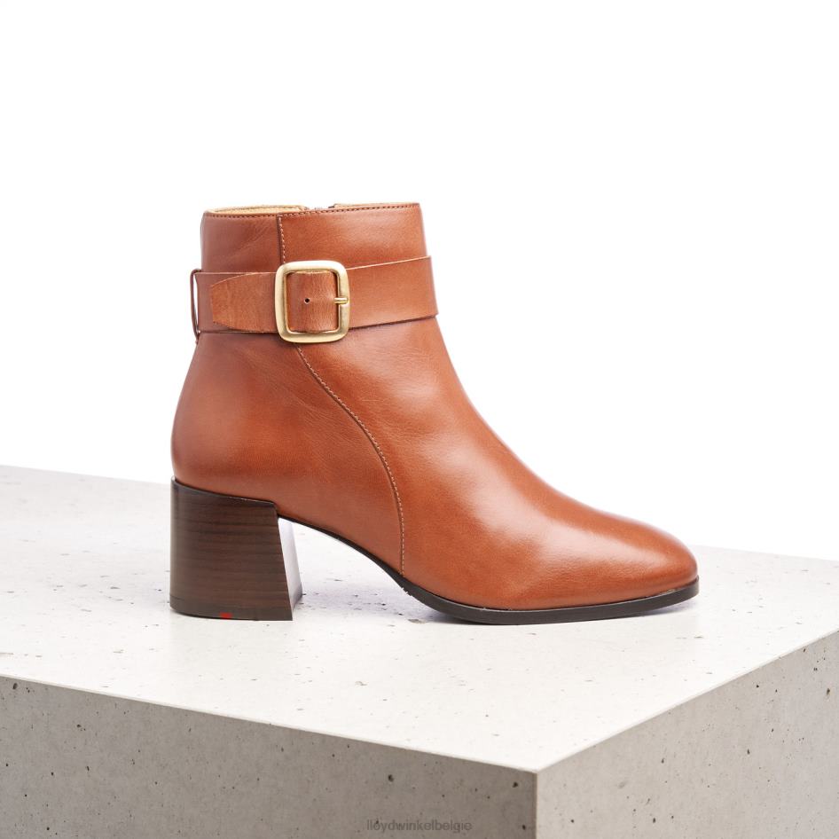 enkellaarsjes van glad leer vrouwen LLOYD bruin schoenen ZJ6BL968