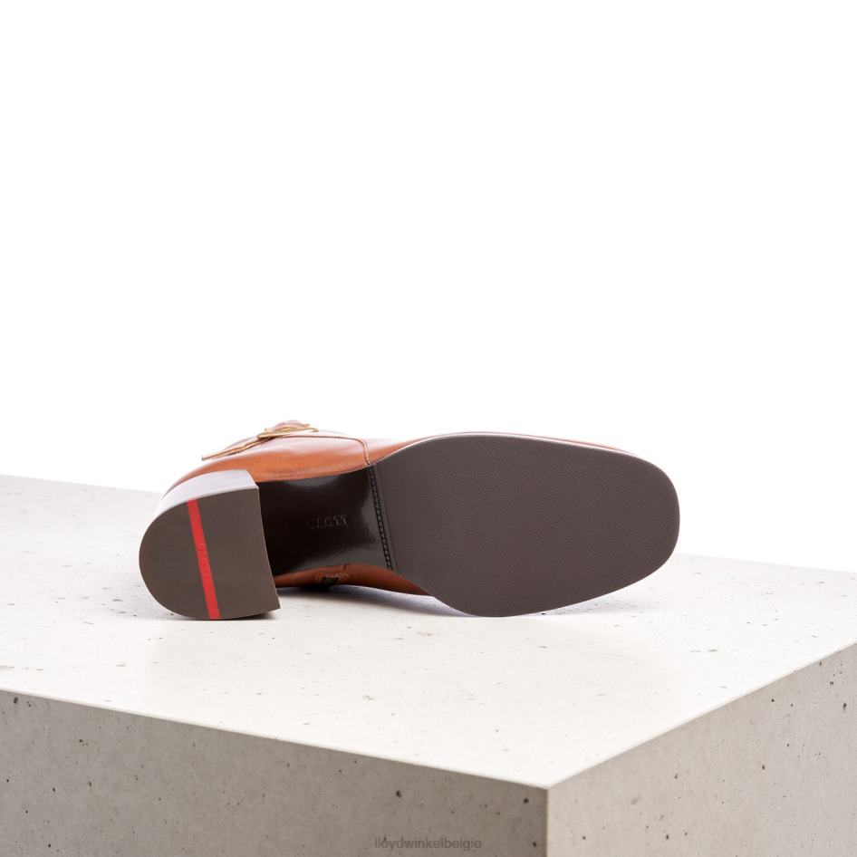 enkellaarsjes van glad leer vrouwen LLOYD bruin schoenen ZJ6BL968