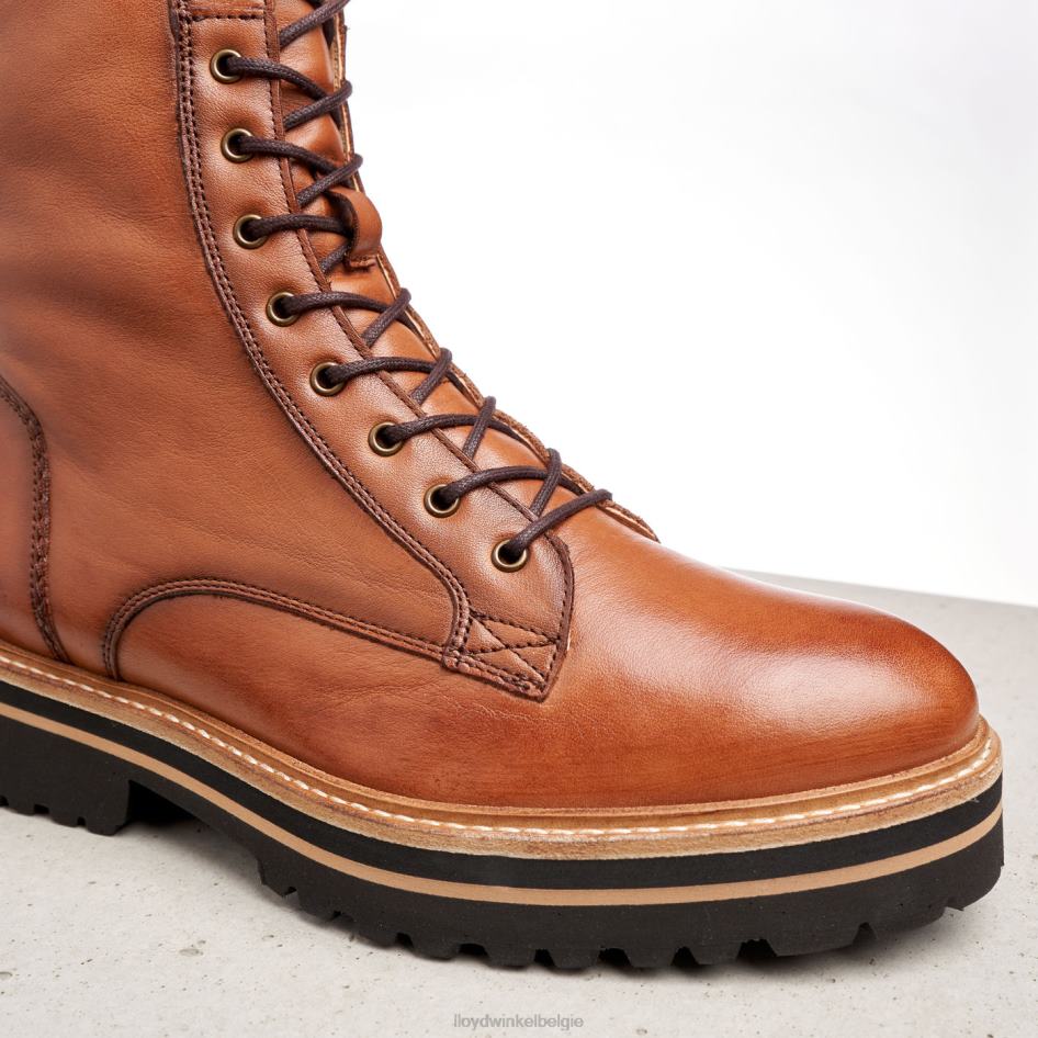enkellaarsjes van glad leer vrouwen LLOYD bruin schoenen ZJ6BL970