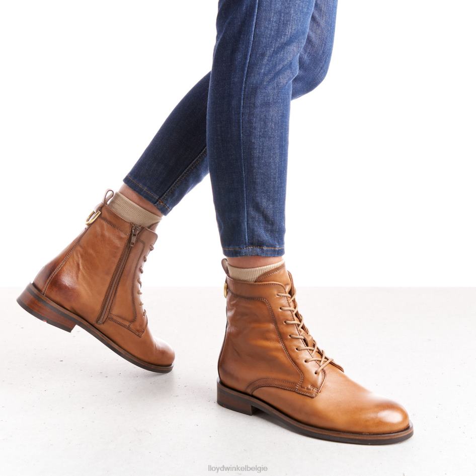 enkellaarsjes van glad leer vrouwen LLOYD bruin schoenen ZJ6BL982