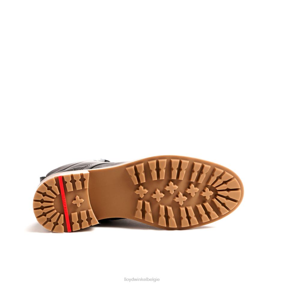 enkellaarsjes van glad leer vrouwen LLOYD zwart schoenen ZJ6BL979