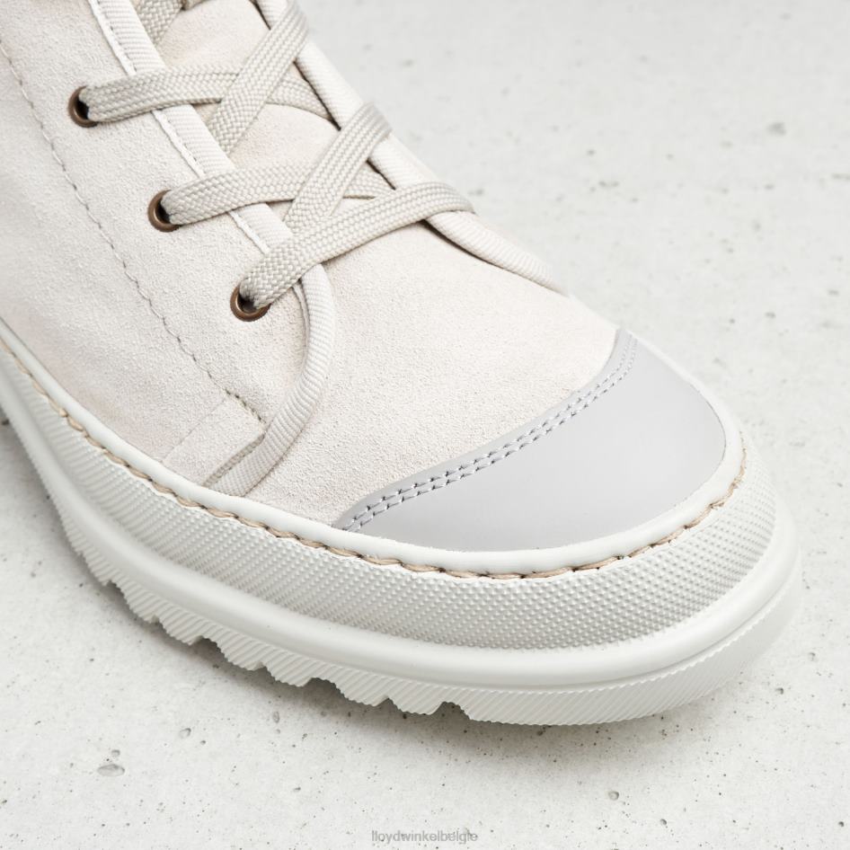 leren enkellaarsjes met lichte zool vrouwen LLOYD beige schoenen ZJ6BL955