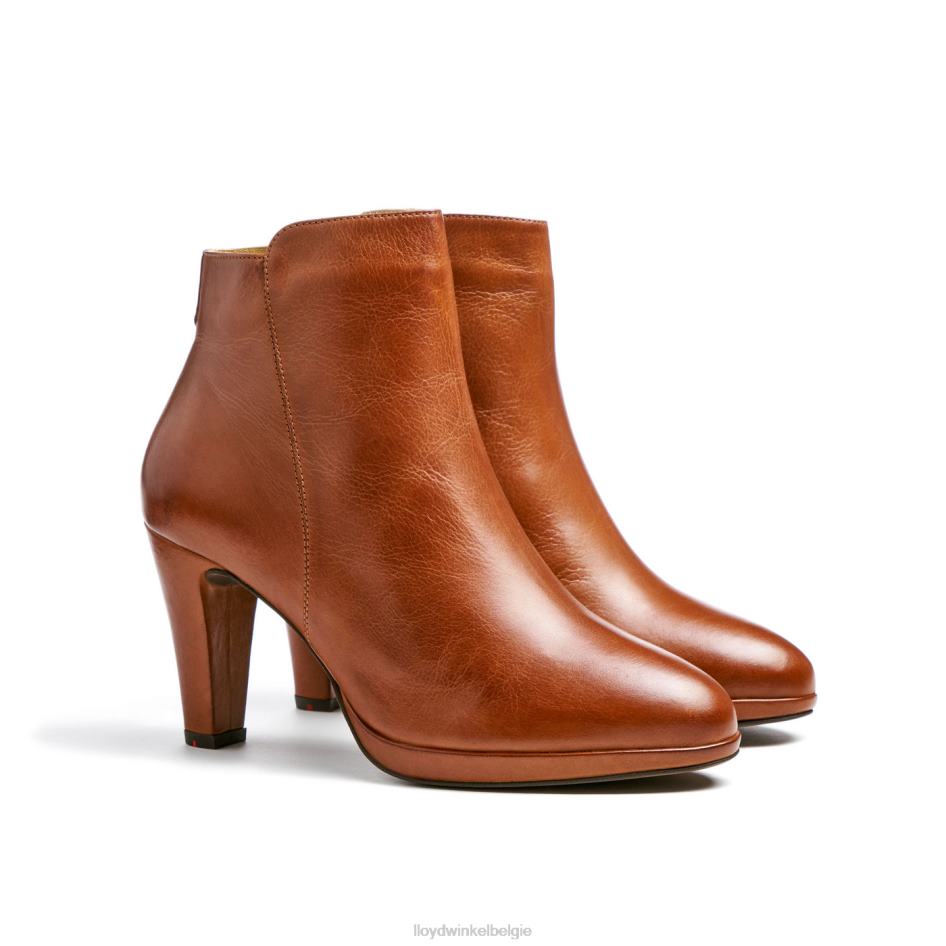 leren enkellaarsjes vrouwen LLOYD bruin schoenen ZJ6BL921