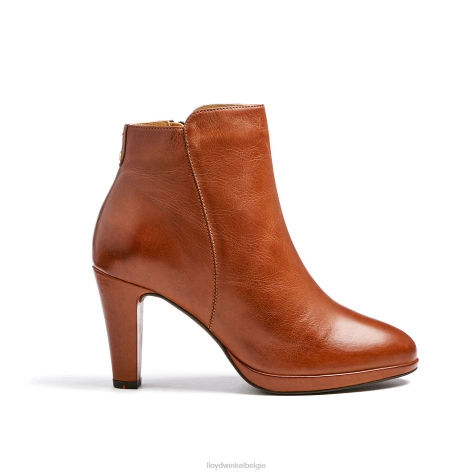 leren enkellaarsjes vrouwen LLOYD bruin schoenen ZJ6BL921
