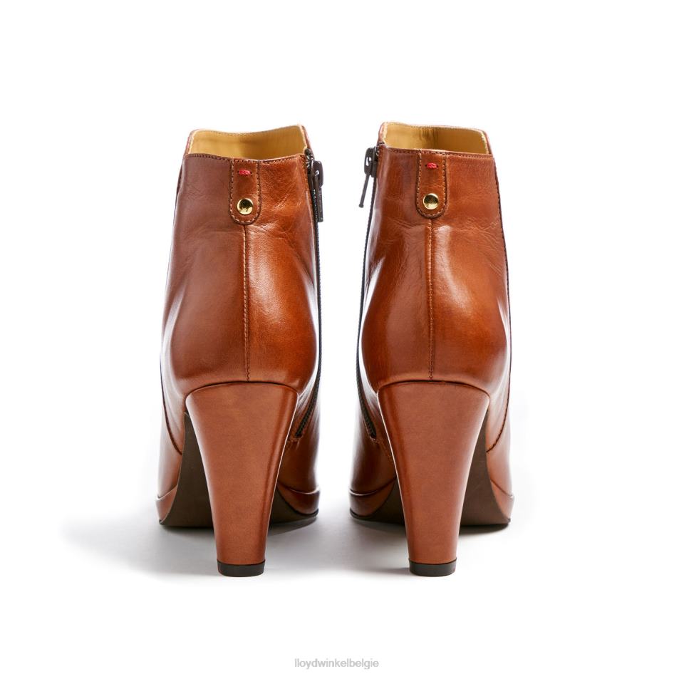 leren enkellaarsjes vrouwen LLOYD bruin schoenen ZJ6BL921