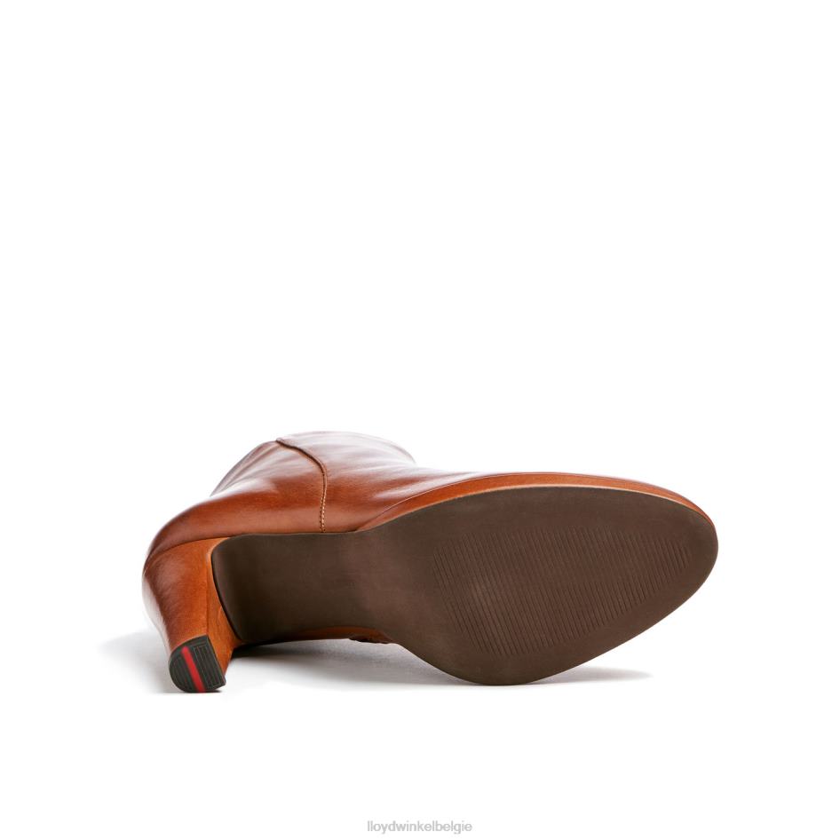 leren enkellaarsjes vrouwen LLOYD bruin schoenen ZJ6BL921