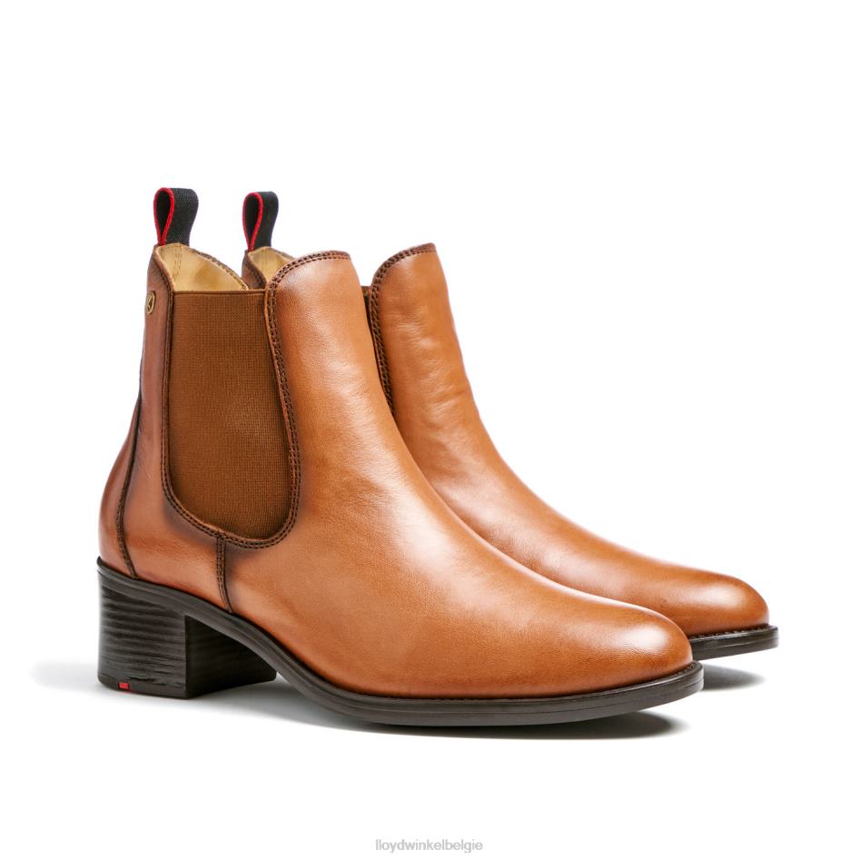 leren enkellaarsjes vrouwen LLOYD bruin schoenen ZJ6BL929