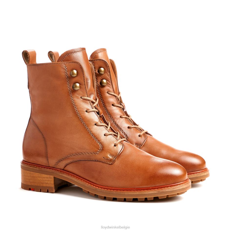 leren enkellaarsjes vrouwen LLOYD bruin schoenen ZJ6BL941
