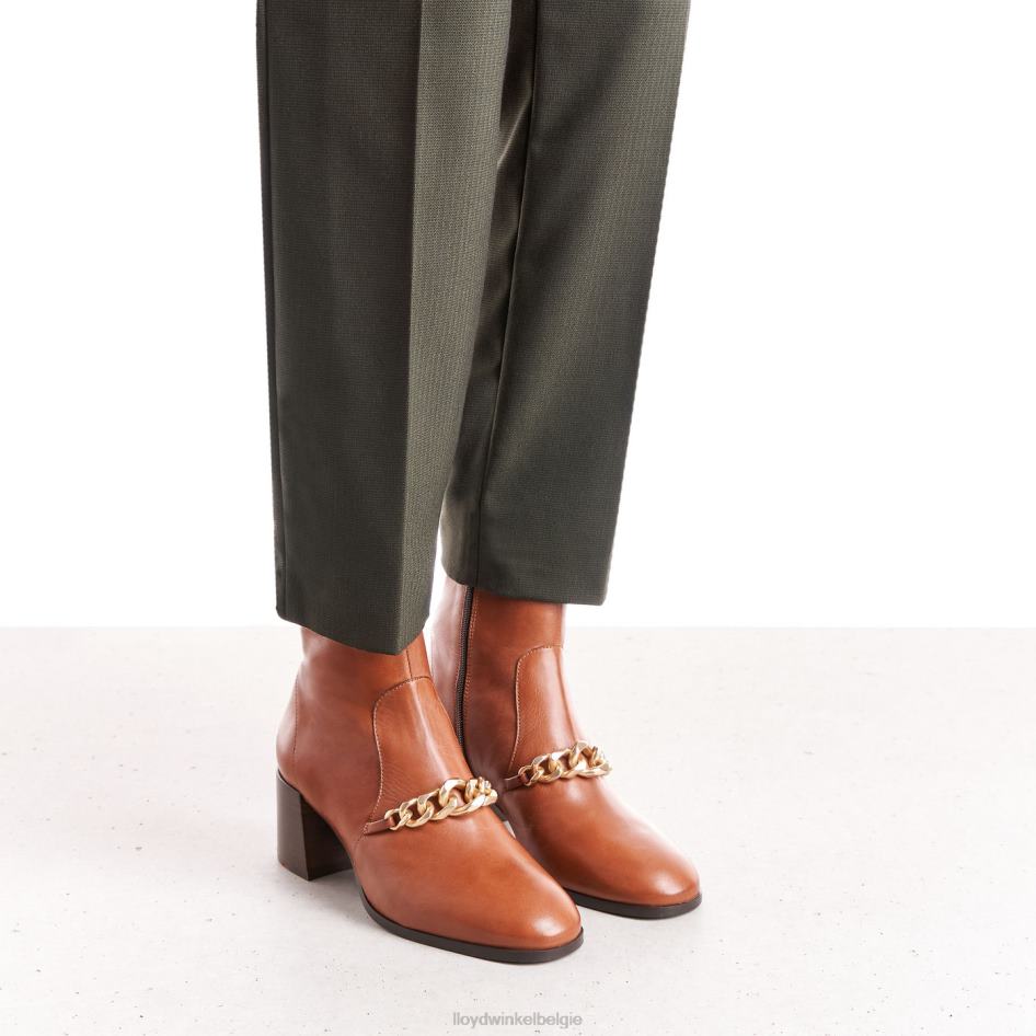 leren enkellaarsjes vrouwen LLOYD bruin schoenen ZJ6BL985