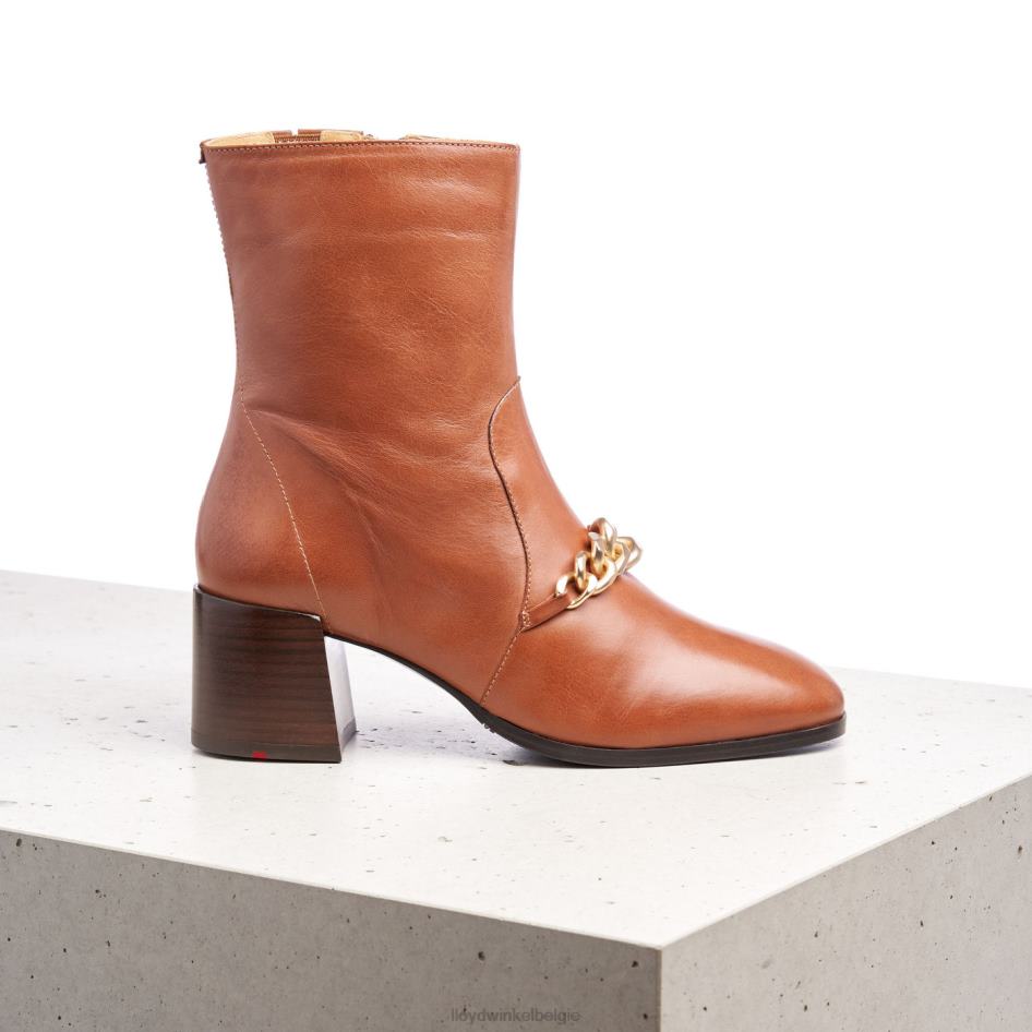 leren enkellaarsjes vrouwen LLOYD bruin schoenen ZJ6BL985