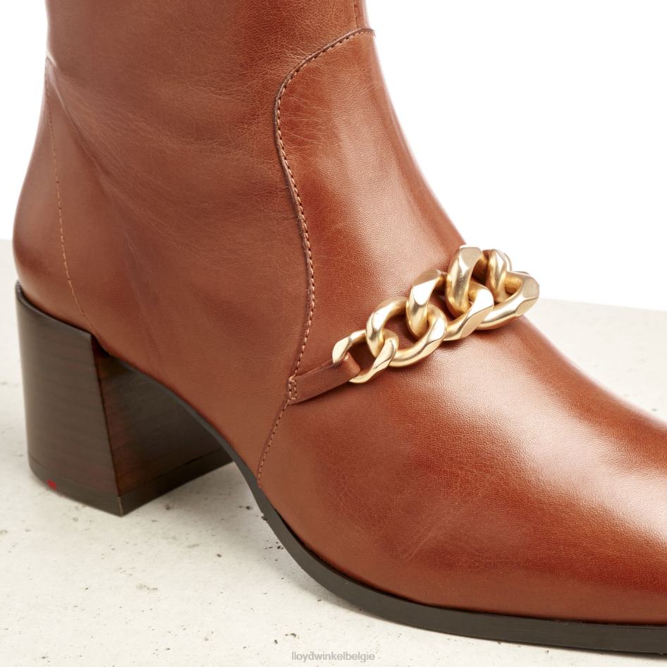 leren enkellaarsjes vrouwen LLOYD bruin schoenen ZJ6BL985