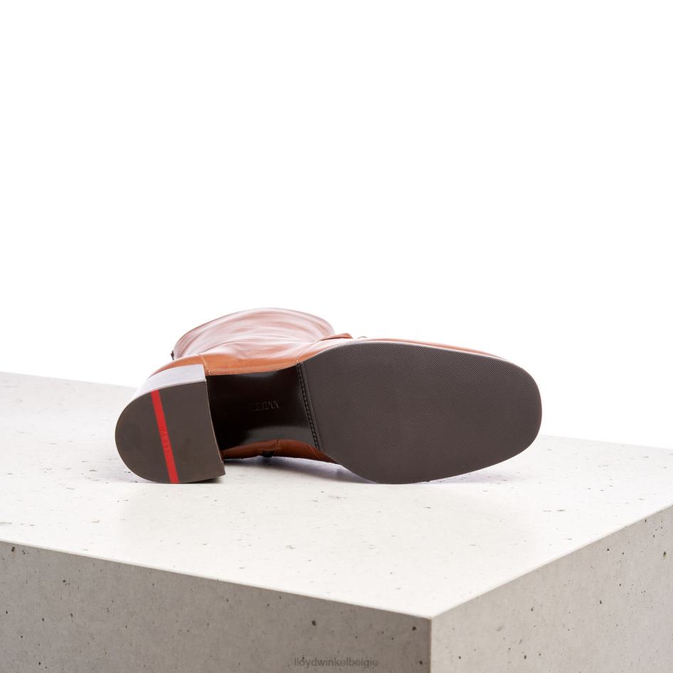 leren enkellaarsjes vrouwen LLOYD bruin schoenen ZJ6BL985