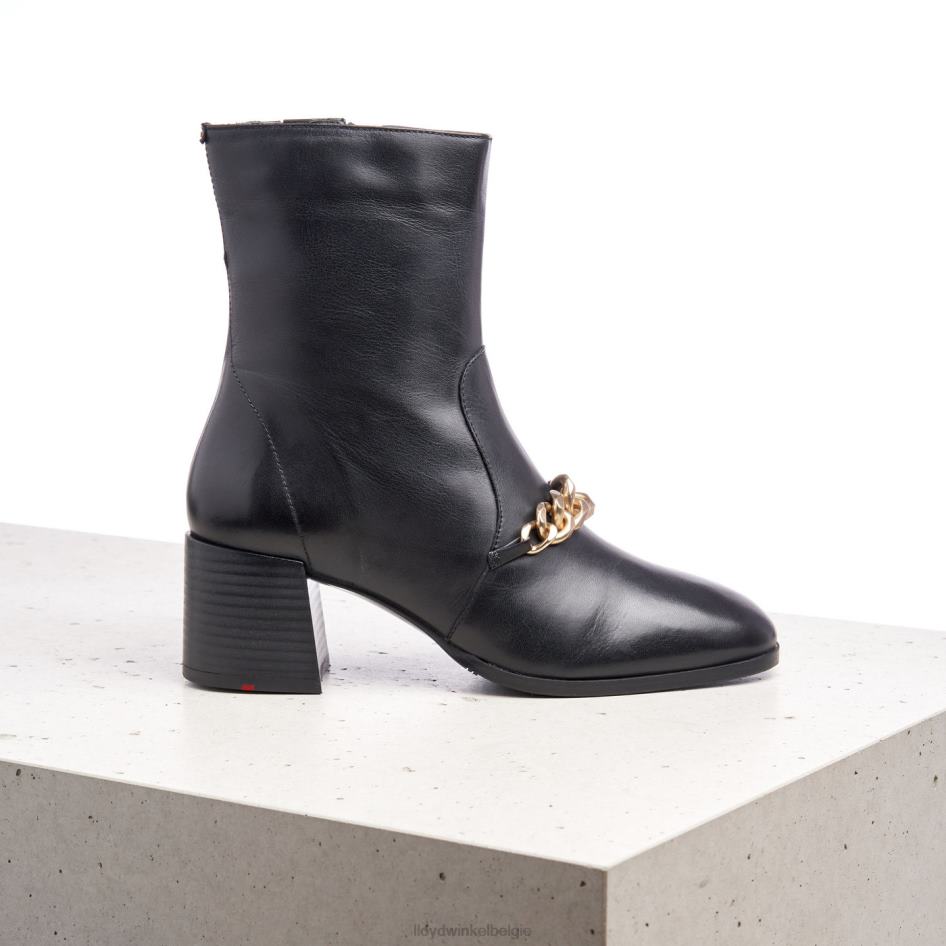 leren enkellaarsjes vrouwen LLOYD zwart schoenen ZJ6BL878