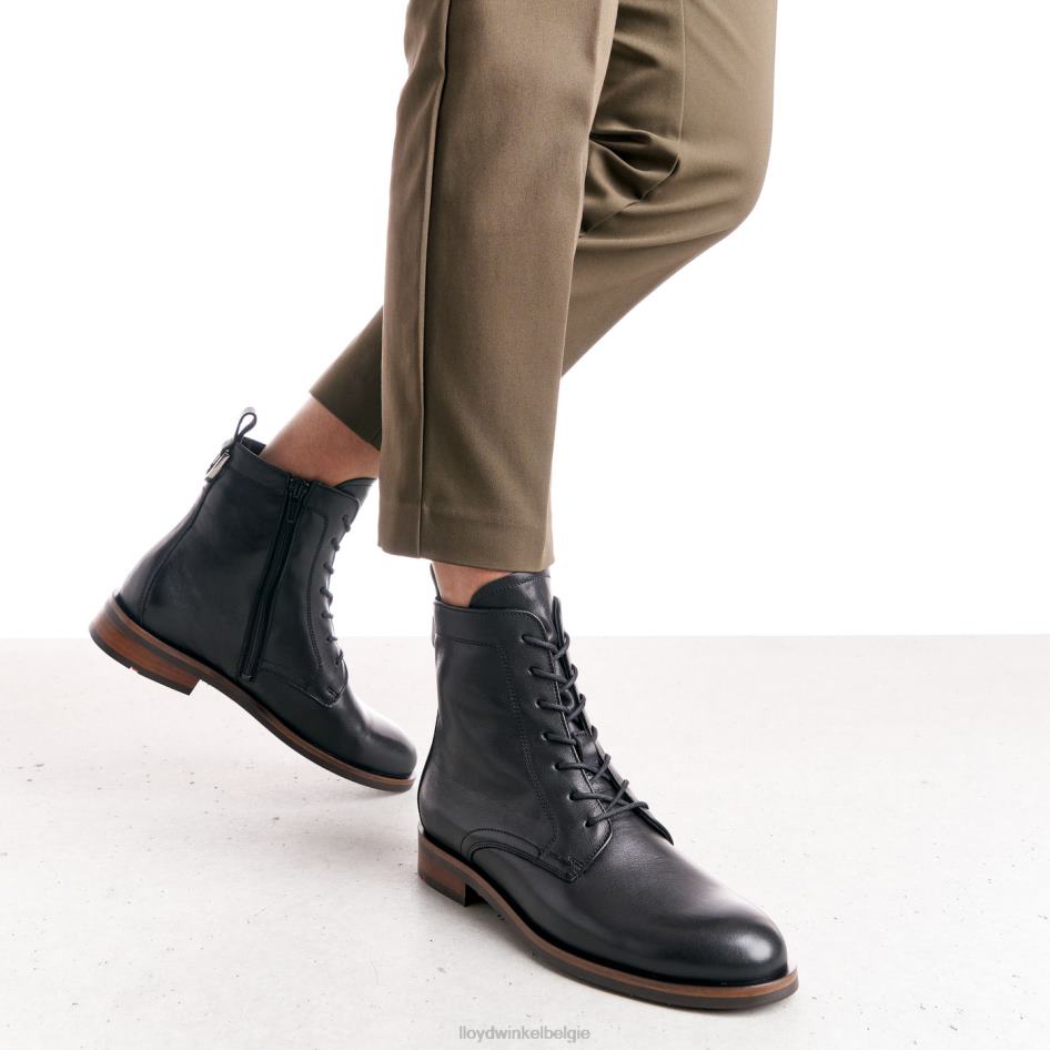 leren enkellaarsjes vrouwen LLOYD zwart schoenen ZJ6BL971