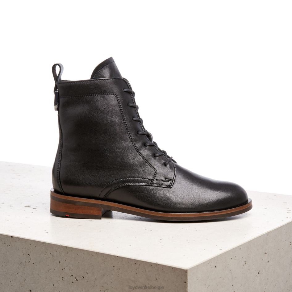 leren enkellaarsjes vrouwen LLOYD zwart schoenen ZJ6BL971