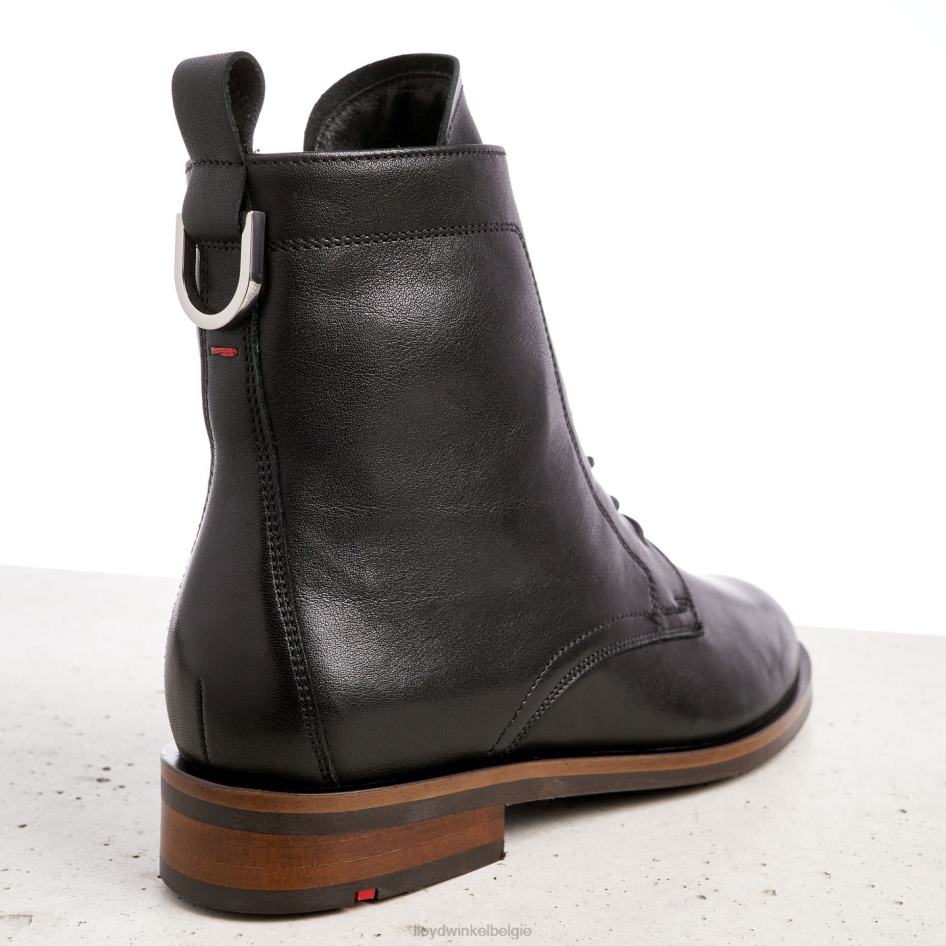 leren enkellaarsjes vrouwen LLOYD zwart schoenen ZJ6BL971