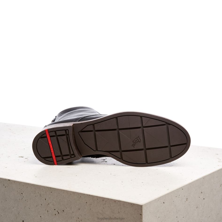 leren enkellaarsjes vrouwen LLOYD zwart schoenen ZJ6BL971