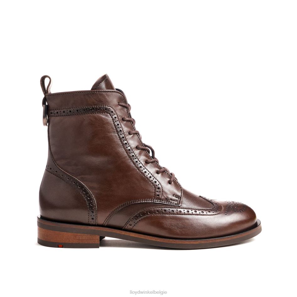 mode glad lederen enkellaars vrouwen LLOYD bruin schoenen ZJ6BL877