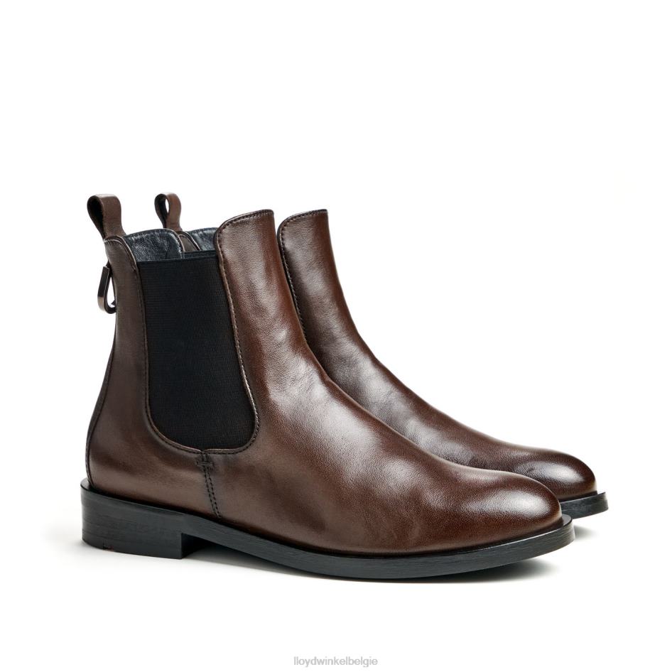 mode glad lederen enkellaars vrouwen LLOYD bruin schoenen ZJ6BL897