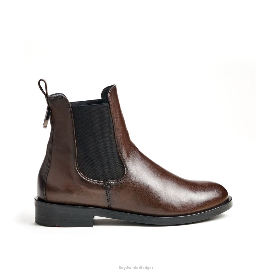 mode glad lederen enkellaars vrouwen LLOYD bruin schoenen ZJ6BL897