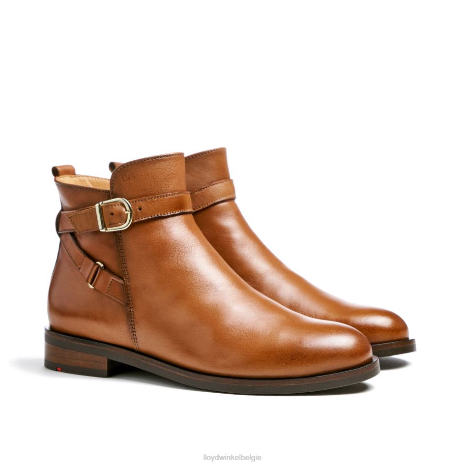 mode glad lederen enkellaars vrouwen LLOYD bruin schoenen ZJ6BL900