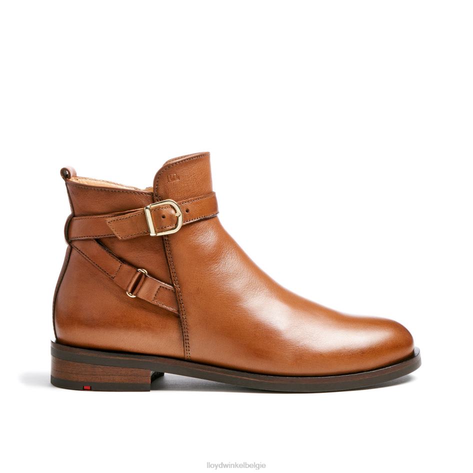 mode glad lederen enkellaars vrouwen LLOYD bruin schoenen ZJ6BL900