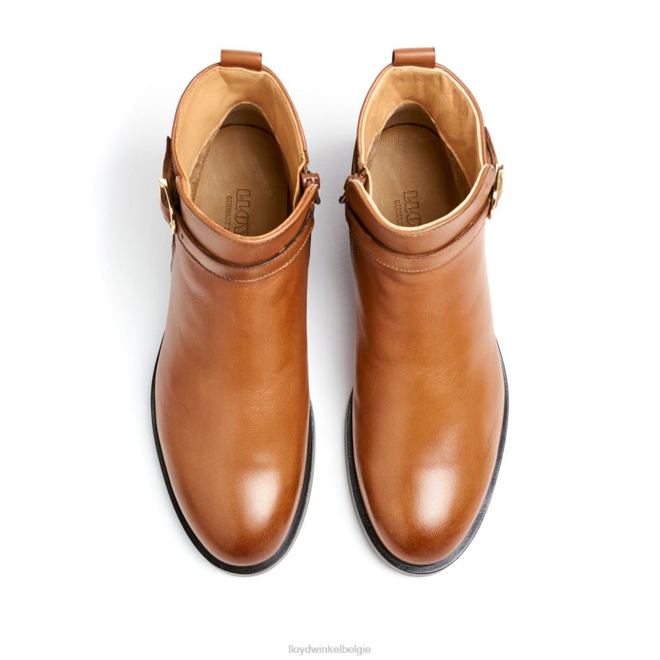 mode glad lederen enkellaars vrouwen LLOYD bruin schoenen ZJ6BL900