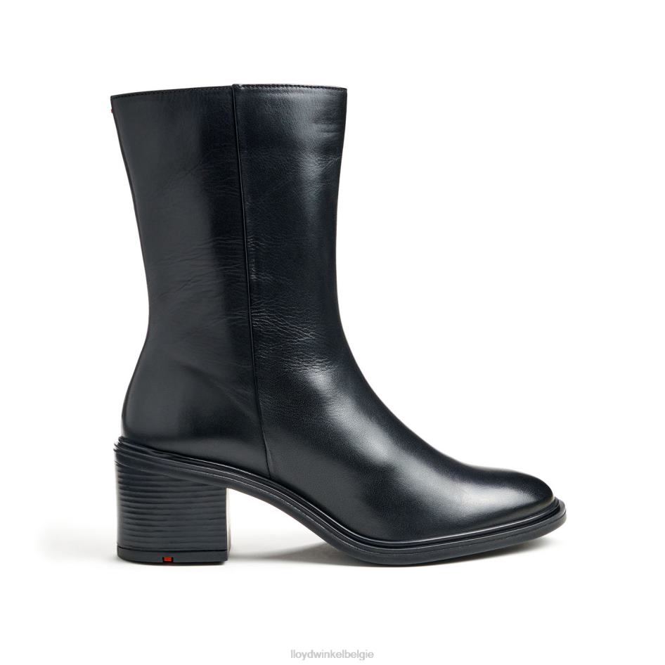 mode glad lederen enkellaars vrouwen LLOYD zwart schoenen ZJ6BL885