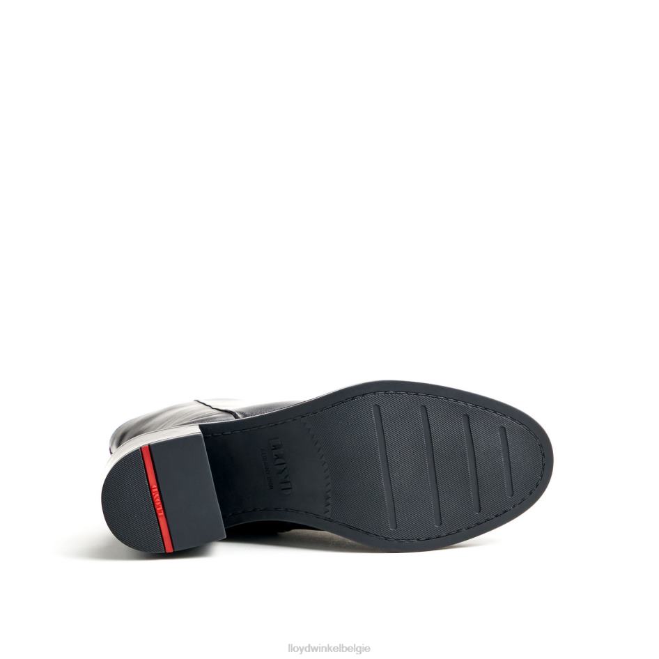 mode glad lederen enkellaars vrouwen LLOYD zwart schoenen ZJ6BL885