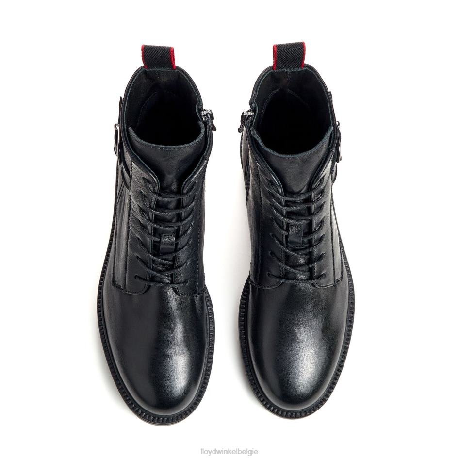 mode glad lederen enkellaars vrouwen LLOYD zwart schoenen ZJ6BL961