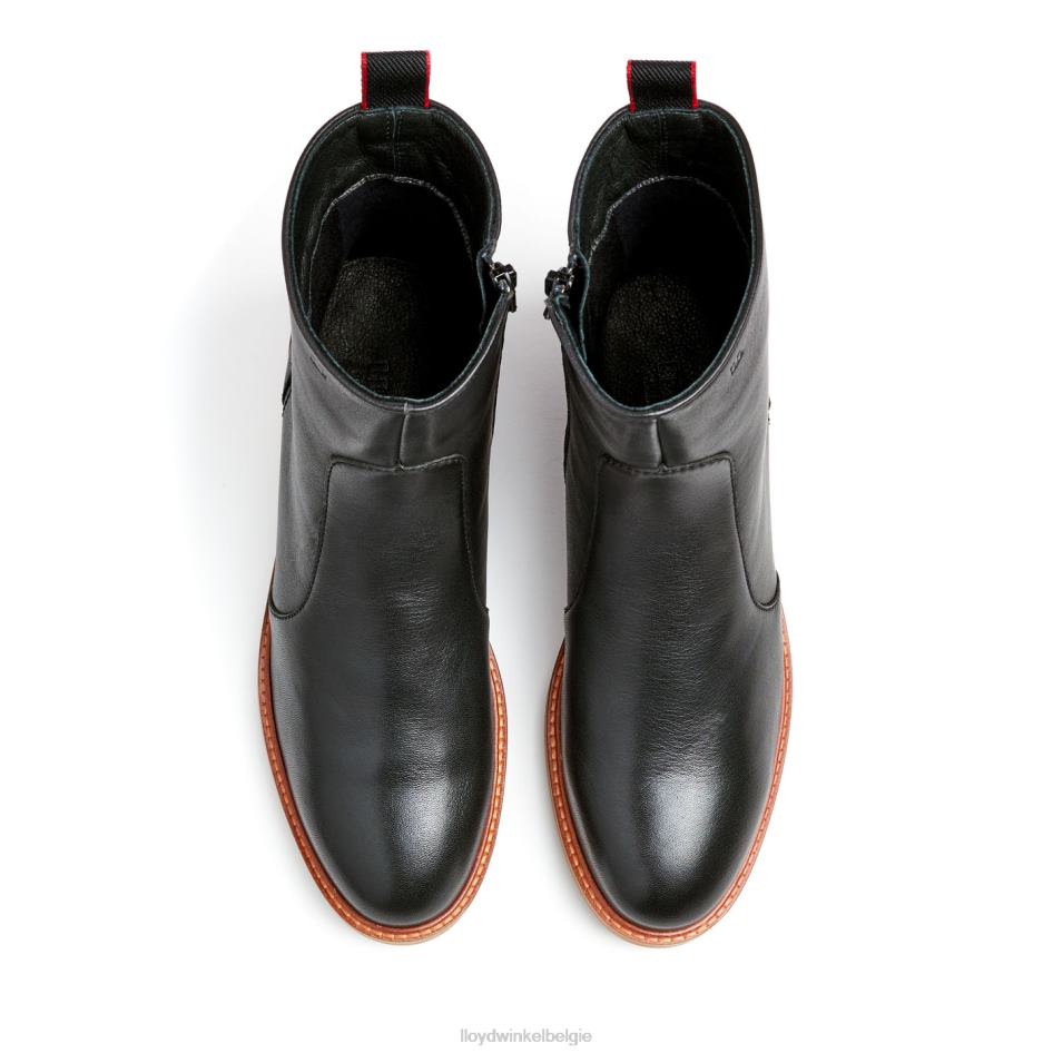 mode lederen enkellaars vrouwen LLOYD zwart schoenen ZJ6BL901