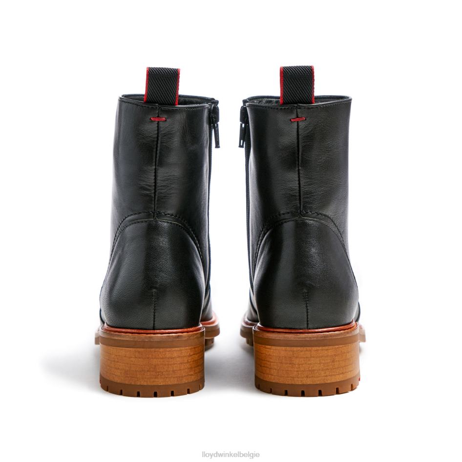 mode lederen enkellaars vrouwen LLOYD zwart schoenen ZJ6BL901