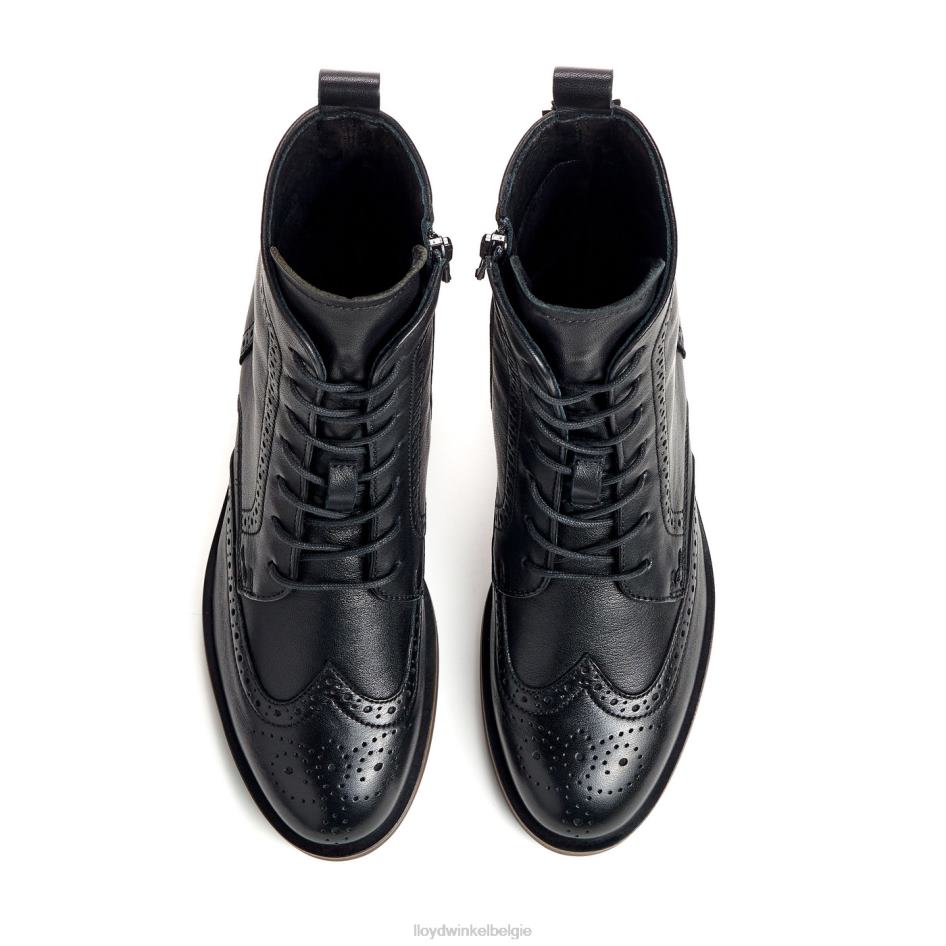 mode lederen enkellaars vrouwen LLOYD zwart schoenen ZJ6BL908
