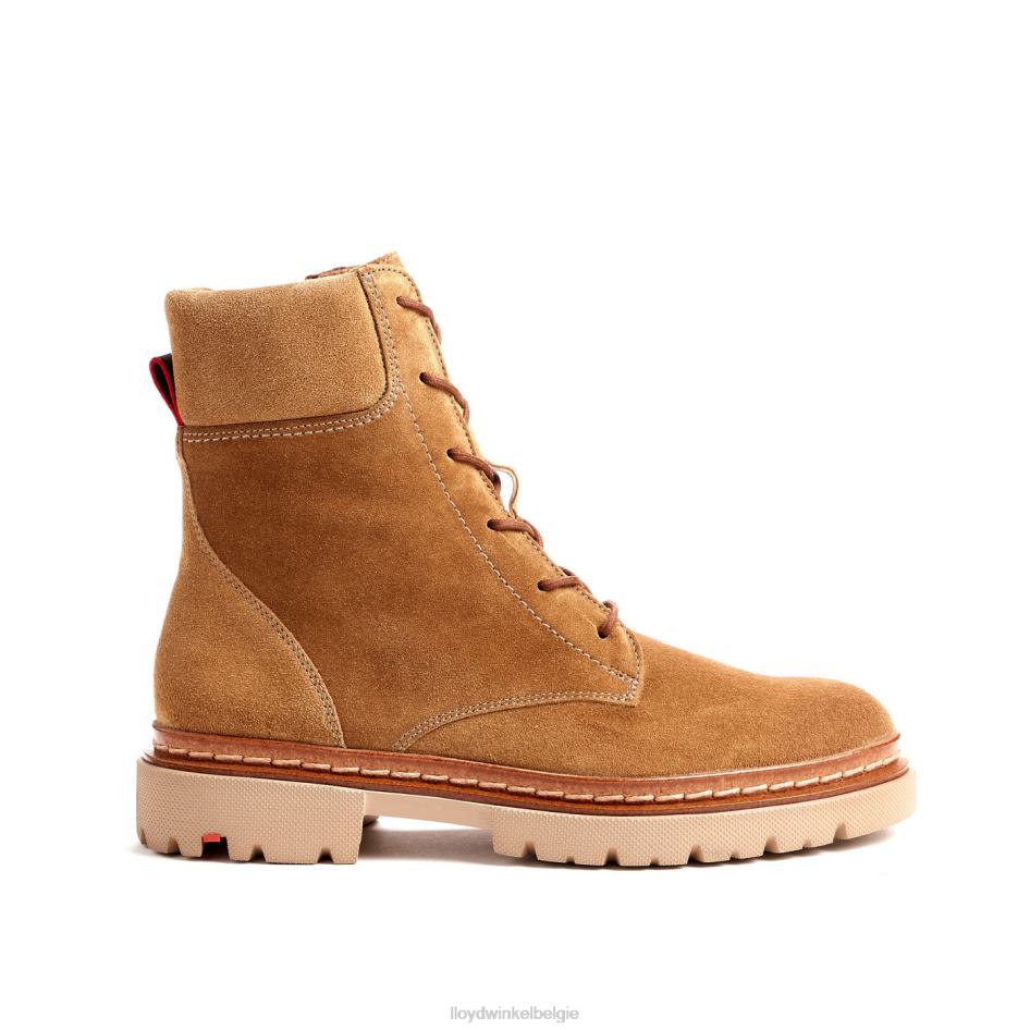 ruw leren enkellaarsje vrouwen LLOYD bruin schoenen ZJ6BL913