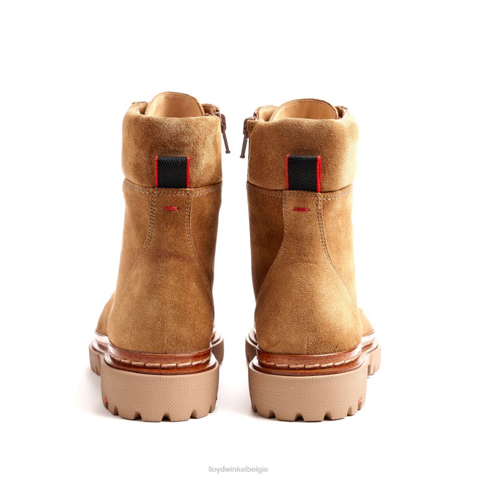 ruw leren enkellaarsje vrouwen LLOYD bruin schoenen ZJ6BL913