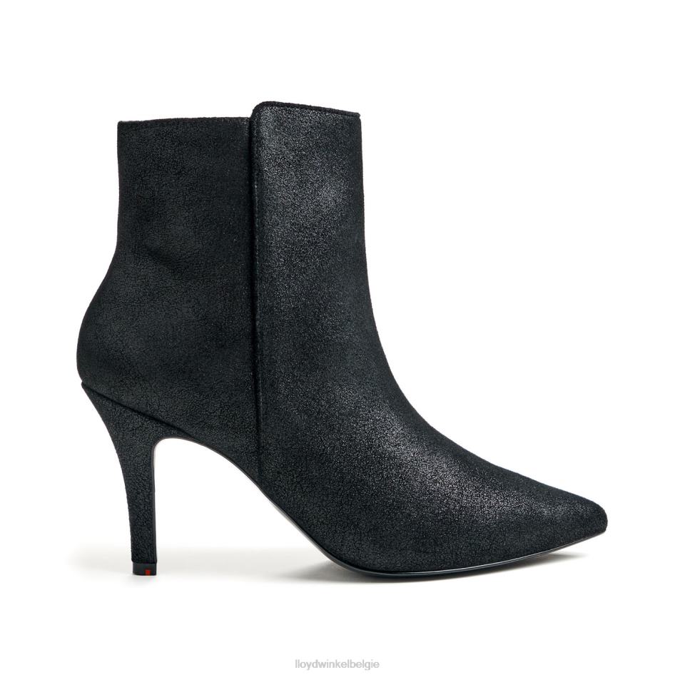 ruw leren enkellaarsje vrouwen LLOYD zwart schoenen ZJ6BL880