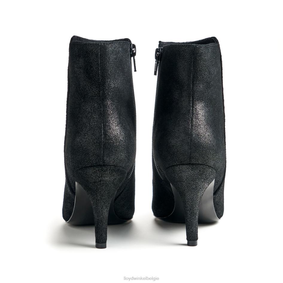 ruw leren enkellaarsje vrouwen LLOYD zwart schoenen ZJ6BL880