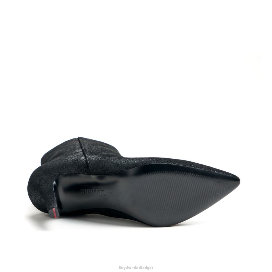 ruw leren enkellaarsje vrouwen LLOYD zwart schoenen ZJ6BL880