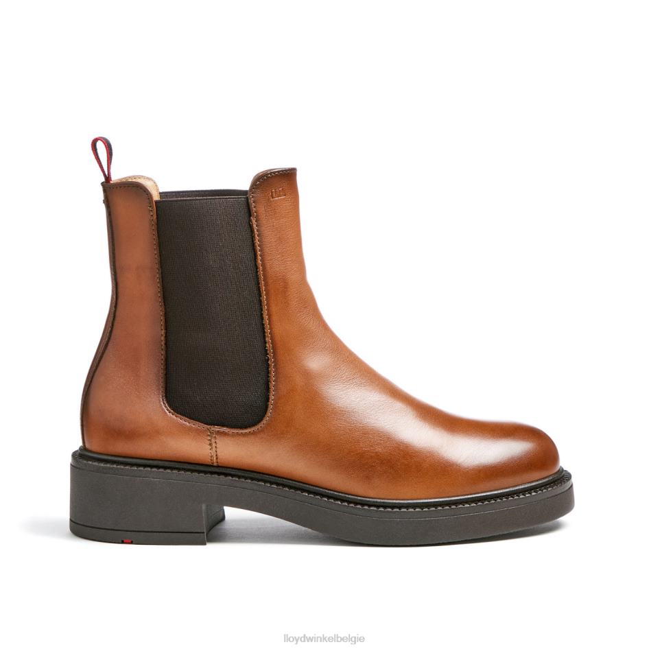 sportieve glad leren enkellaars vrouwen LLOYD bruin schoenen ZJ6BL894