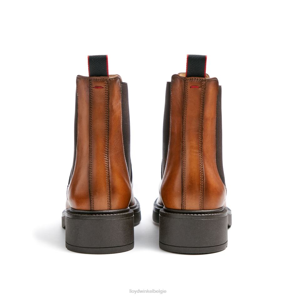 sportieve glad leren enkellaars vrouwen LLOYD bruin schoenen ZJ6BL894