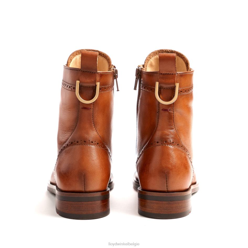 sportieve glad leren enkellaars vrouwen LLOYD bruin schoenen ZJ6BL909