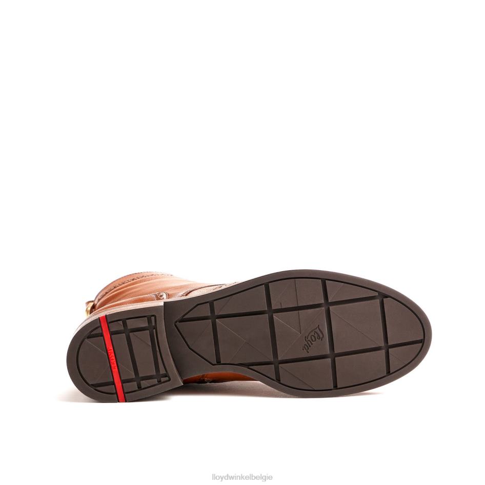 sportieve glad leren enkellaars vrouwen LLOYD bruin schoenen ZJ6BL909