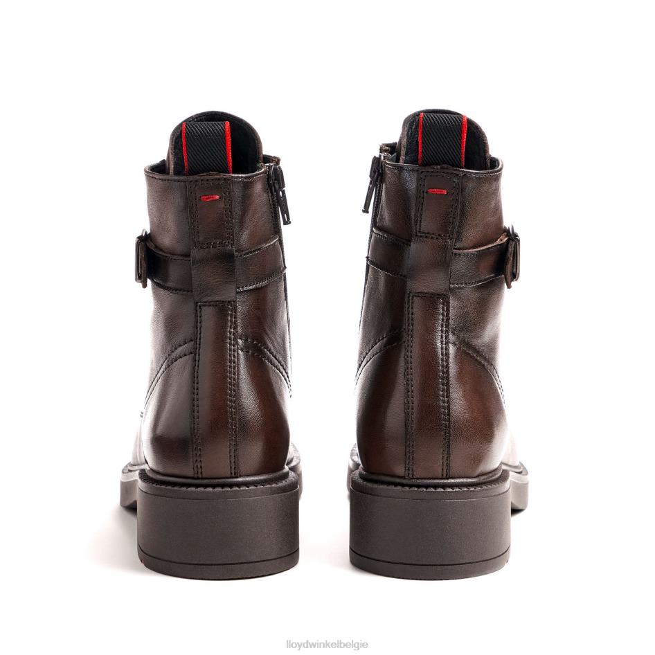 sportieve glad leren enkellaars vrouwen LLOYD bruin schoenen ZJ6BL951